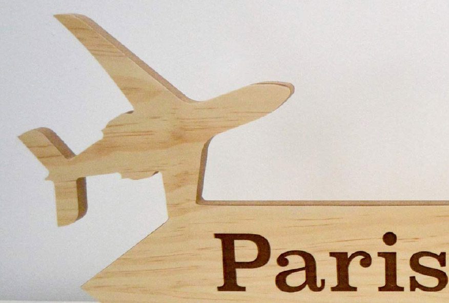carteles con flechas de madera personalizados para bodas