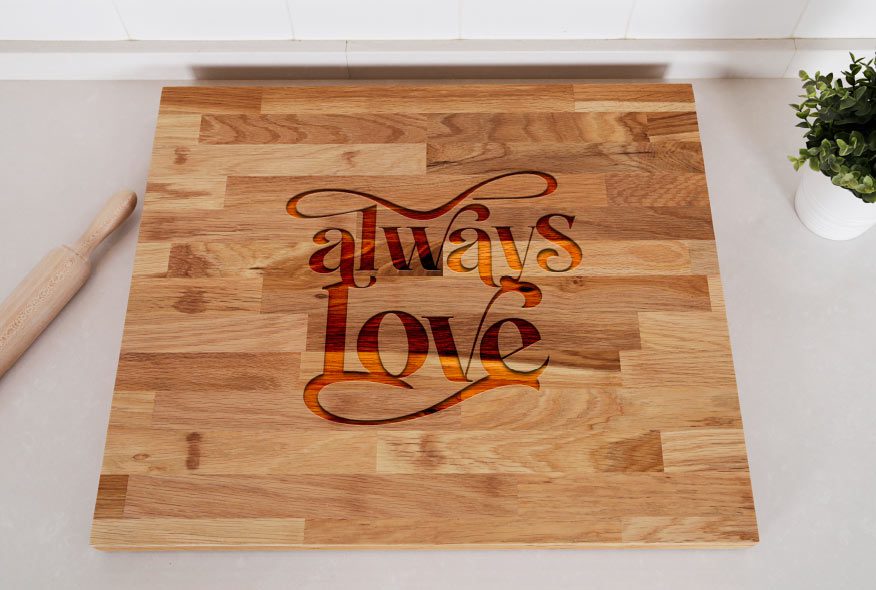 cubrevitrocerámicas de madera con mensaje para regalar en una boda