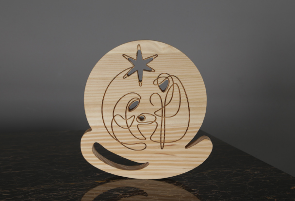 belenes de madera navideños para regalar
