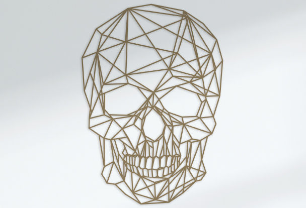 calavera de madera para regalar a padres rockeros