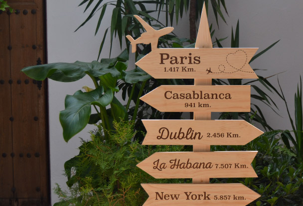 carteles con flechas para navidad