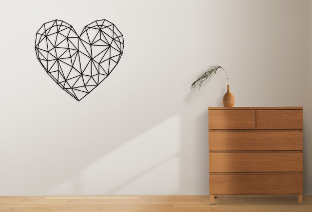 corazón de madera para regalar en navidad