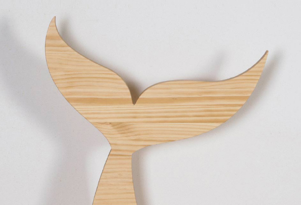 cola de ballena de madera para regalar el día del padre