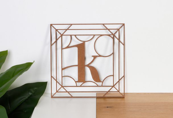 letra decorativa de madera para cumpleaños