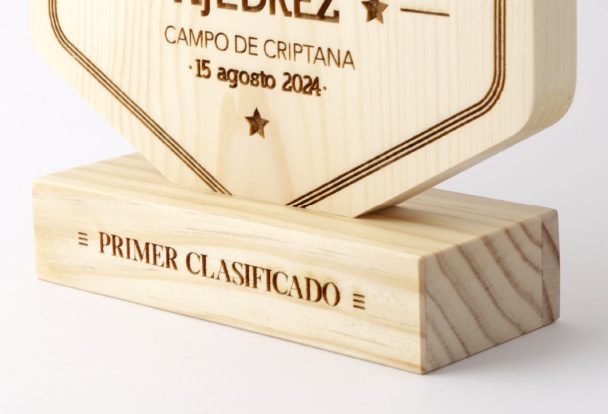 trofeo al mejor abuelo personalizado en madera